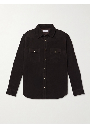 Mr P. - Organic Cotton-Corduroy Western Shirt - Men - Brown - XS