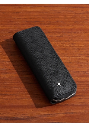 Montblanc - Cross-Grain Leather Pen Pouch - Men - Black