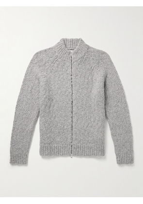 Mr P. - Alpaca-Blend Bouclé Zip-Up Cardigan - Men - Gray - XS