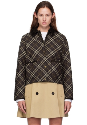 Burberry Brown & Gray Oldham Jacket