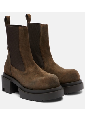 Rick Owens Beatle suede Chelsea boots