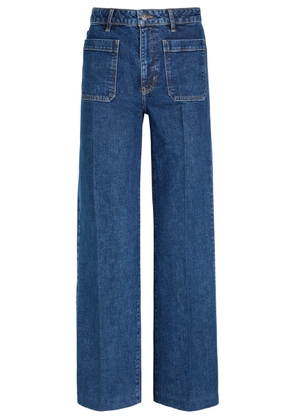 Frame The Refined Wide-leg Jeans - Blue - 28 (W28 / UK10 / S)