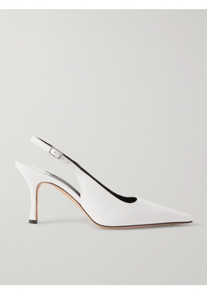 Emme Parsons - Elana Leather Slingback Pumps - Ivory - IT36,IT37,IT38,IT39,IT40,IT41,IT42