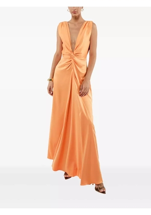 ACTUALEE twist-detail dress - Orange