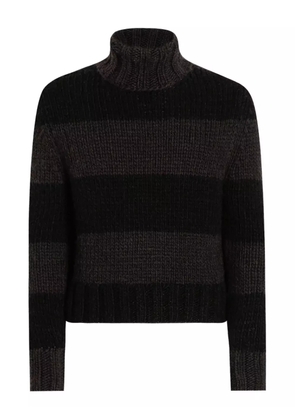 Dolce & Gabbana striped roll-neck sweater - Brown