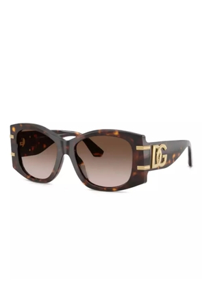 Dolce & Gabbana Eyewear DG-logo sunglasses - Brown