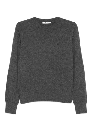 Rhea round-neck long-sleeve sweater - Grey