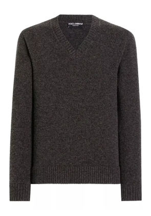 Dolce & Gabbana V-neck wool sweater - Brown