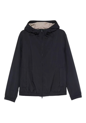 Lardini drawstring hooded jacket - Blue
