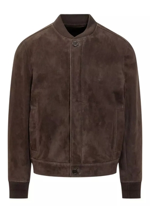 Salvatore Santoro suede bomber jacket - Brown