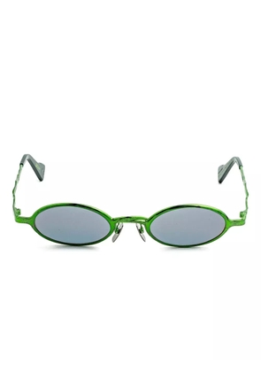 Kuboraum Z24 oval-frame sunglasses - Green