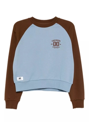 CHOCOOLATE logo-embroidered sweatshirt - Blue