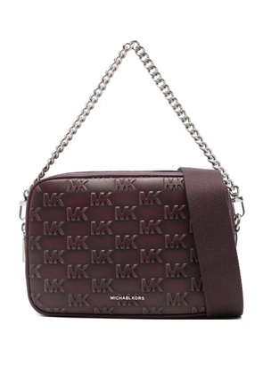 Michael Kors logo-plaque chain-strap shoulder bag - Red