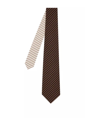 Paul Smith striped tie - Brown