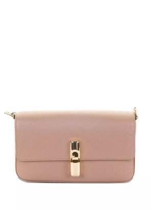 Furla lock-detail leather shoulder bag - Neutrals