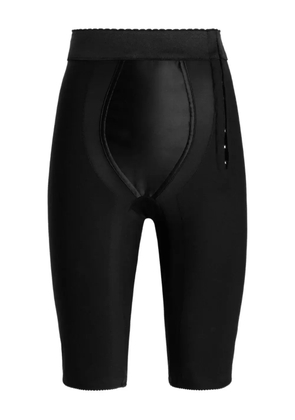 Dolce & Gabbana satin-panelled shorts - Black