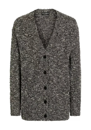Dolce & Gabbana marl-knit cardigan - Black