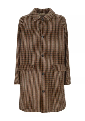 Sebago checked trench coat - Neutrals