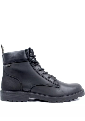 Barbour lace-up leather boots - Black