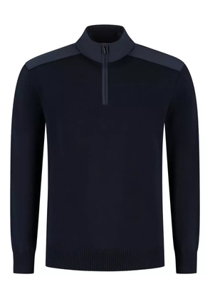 Paul & Shark half-zip high-neck sweater - Blue