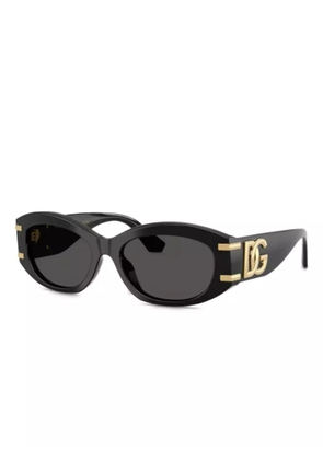 Dolce & Gabbana Eyewear oval-frame sunglasses - Black