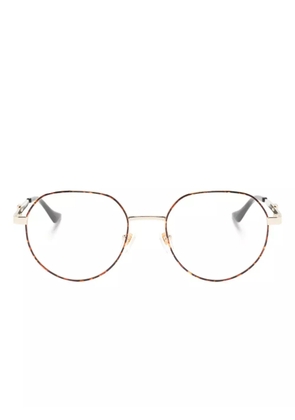 Gucci Eyewear round-frame glasses - Brown