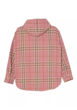 CHOCOOLATE embroidered plaid shirt - Pink