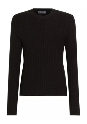 Dolce & Gabbana ribbed wool sweater - Black
