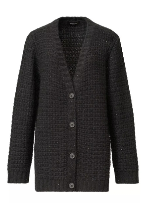 Fabiana Filippi sequin-embellished waffle-knit cardigan - Grey