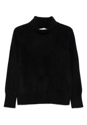 TABARONI CASHMERE high-neck mohair sweater - Black