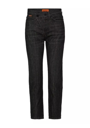 No44 crossover-waistband jeans - Black