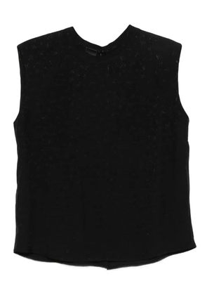 PINKO jacquard sleeveless top - Black