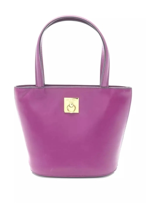 Celine Pre-Owned mini leather tote bag - Purple