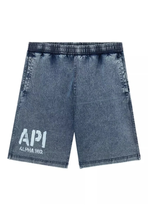 Alpha Industries denim shorts - Blue