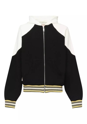 PDF colour-block zip-up hoodie - Black