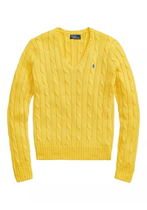 Polo Ralph Lauren V-neck cable-knit sweater - Yellow