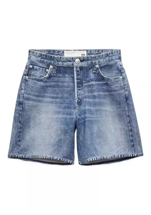 rag & bone belt-loop denim shorts - Blue