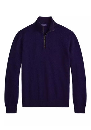 Ralph Lauren Purple Label half-zip cashmere sweater - Blue