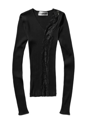 OpéraSPORT Ellie asymmetric-neck blouse - Black