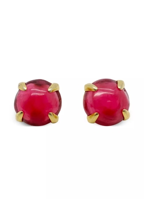Jennifer Gibson Jewellery 1980s Givenchy pink clip-on earrings - Gold