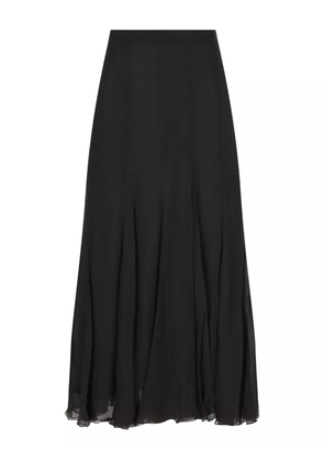 Chloé ruffled flared maxi skirt - Black