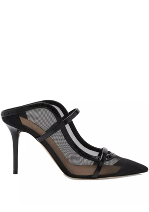 Malone Souliers mesh-panel leather mules - Black