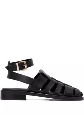 ALOHAS leather sandals - Black