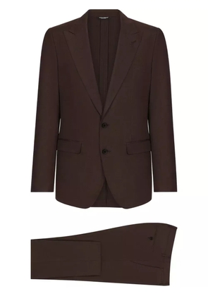 Dolce & Gabbana single-breasted suit - Brown