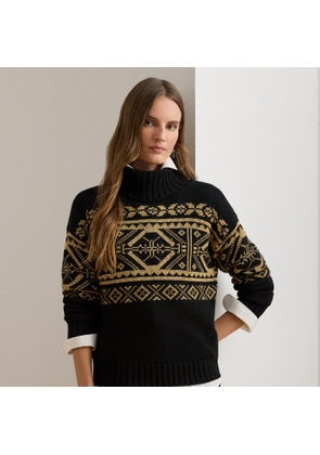 Fair Isle Wool-Blend Roll Neck Jumper