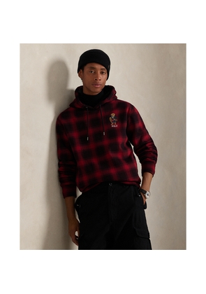 Polo Bear Plaid Fleece Hoodie