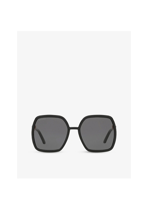 Womens Gucci Gg0890S Square-Frame Glass and Acetate Sunglasses