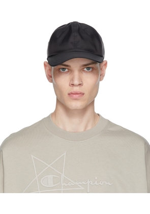 Rick Owens Black Champion Edition Nylon Flat Cap