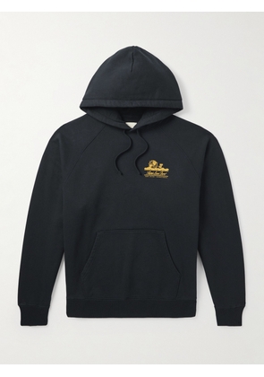 Aimé Leon Dore - Unisphere Logo-Print Cotton-Jersey Hoodie - Men - Black - XS