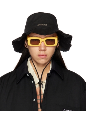 JACQUEMUS Black 'Le Bob Artichaut' Bucket Hat